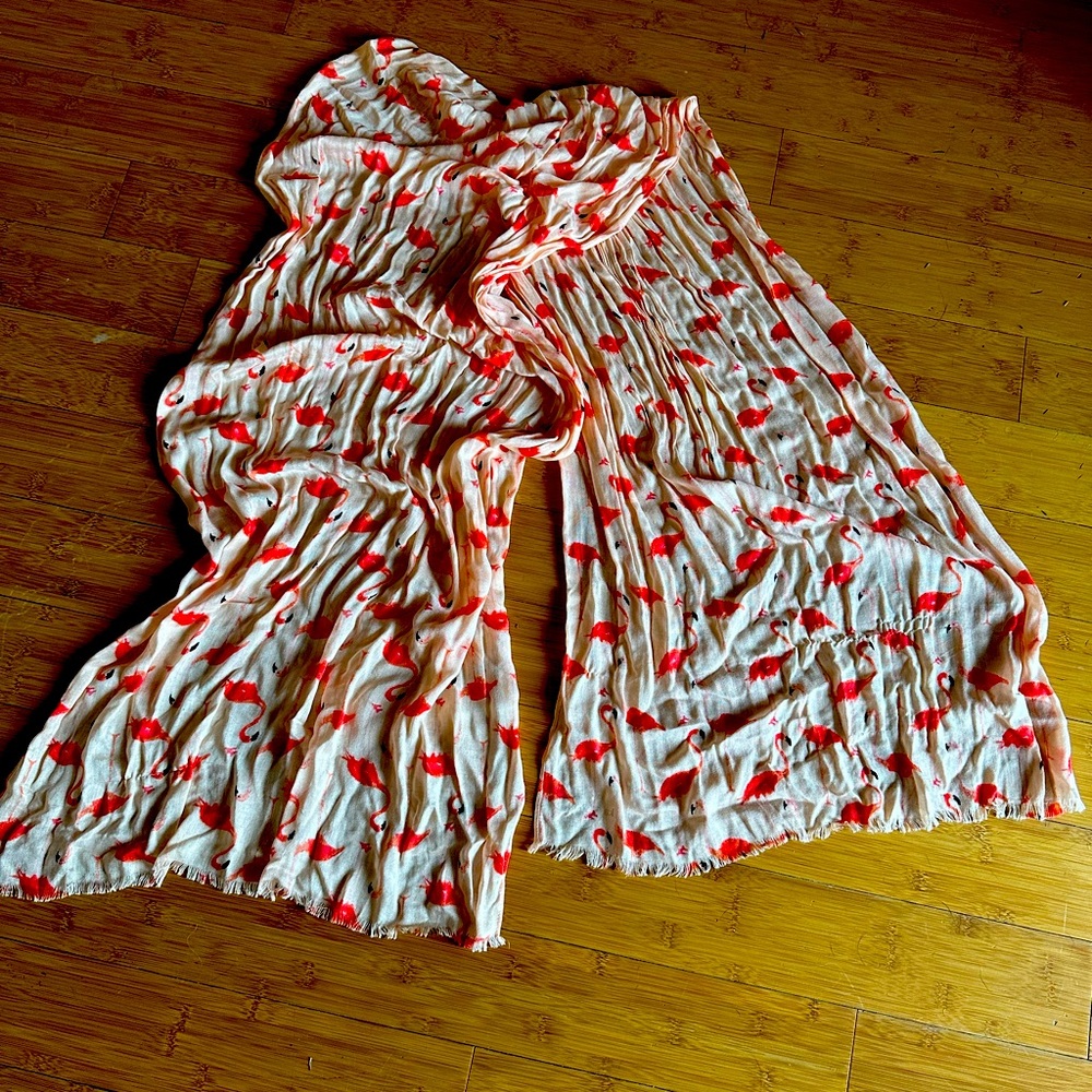 Kate Spade flamingo Scarf